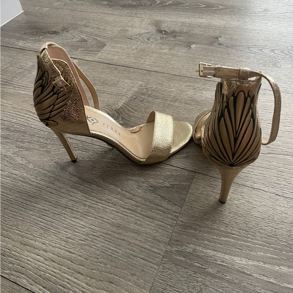 Katy Perry Collections Gold and Black Heels